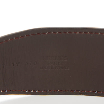 Hermes Box Chamonix 42mm Constance 2 Belt 85 Black Chocolate 7 of 10