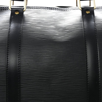 Louis Vuitton Epi Keepall 50 Black 4 of 12
