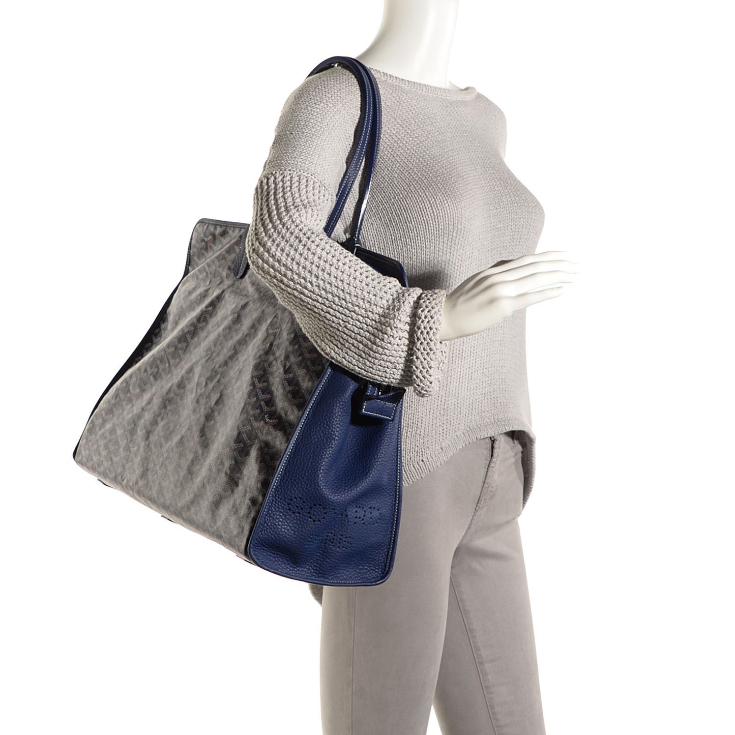 Goyardine Sac Hardy Pet Carrier GM Blue