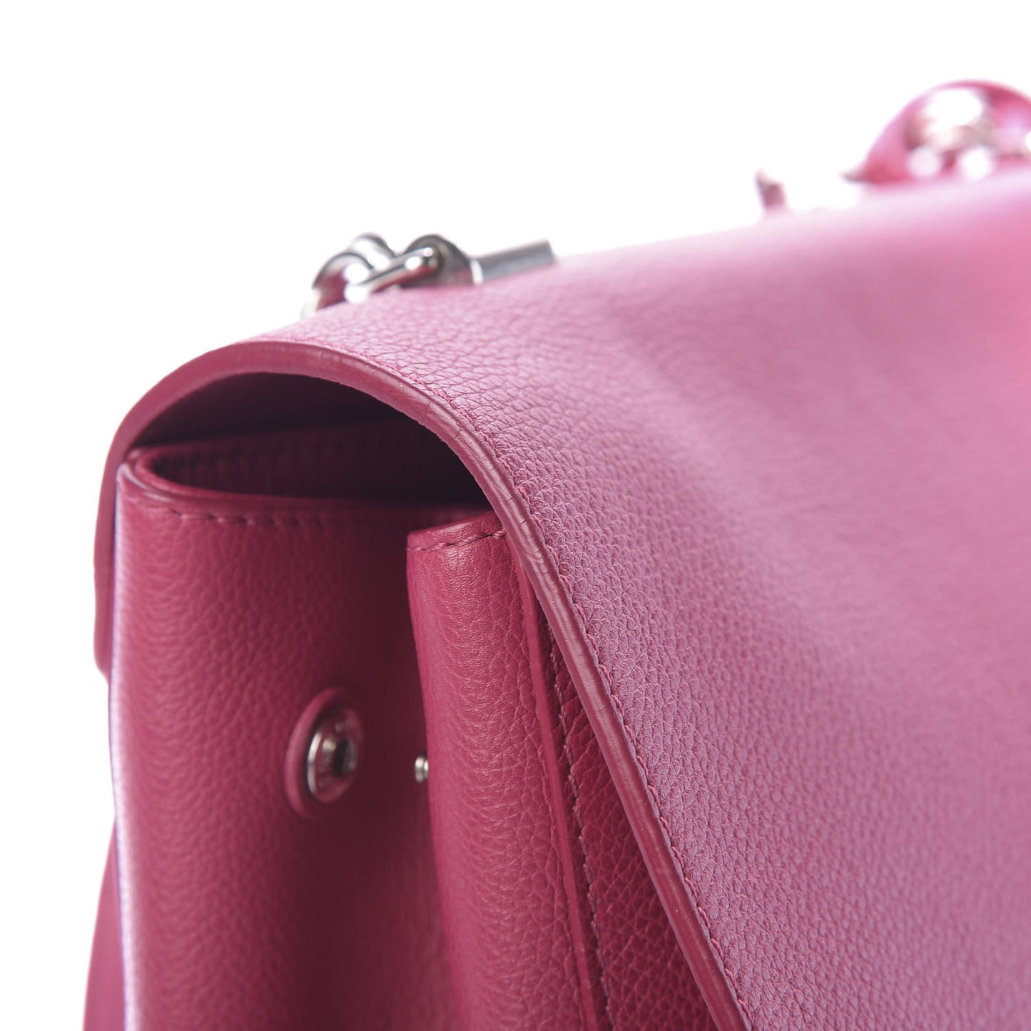 Soft Calfskin Lockme II Top Handle Dahlia
