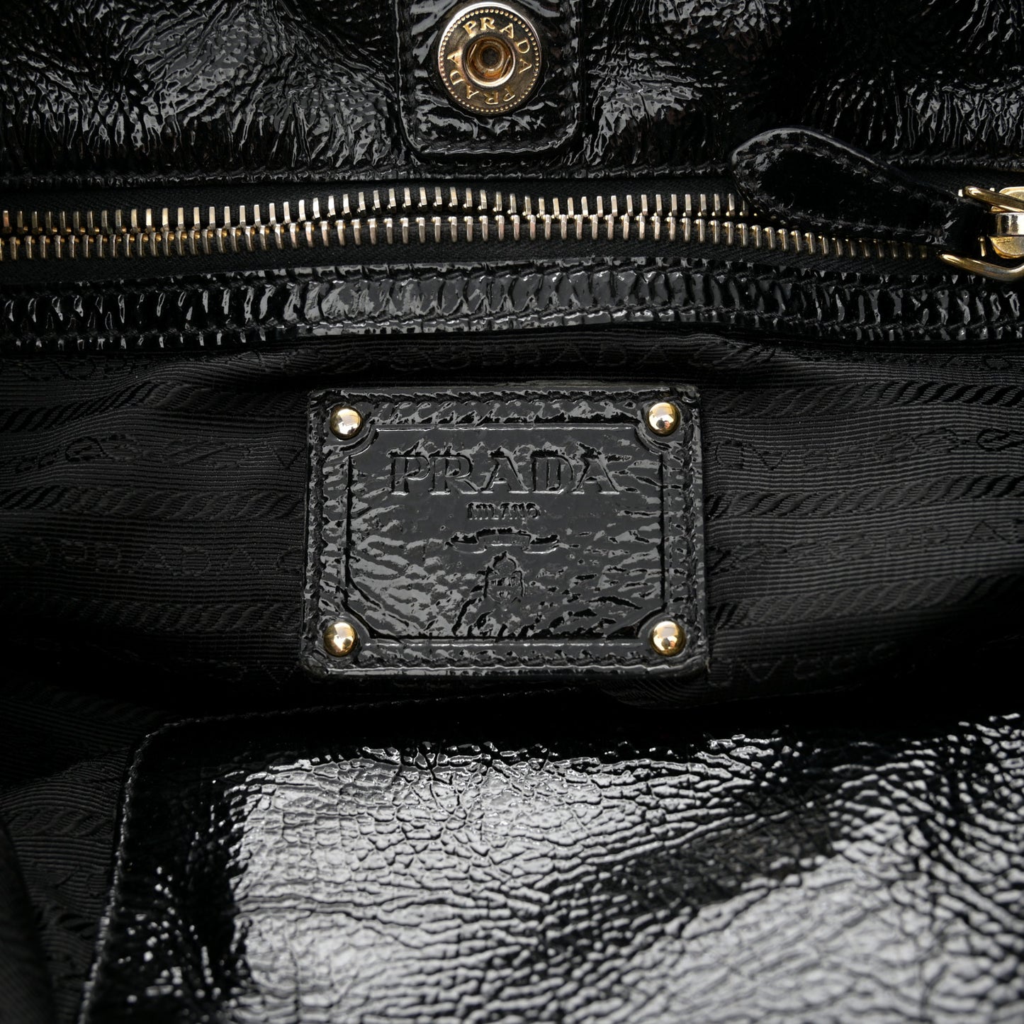 Tessuto Nylon Spazzolato Tote Black