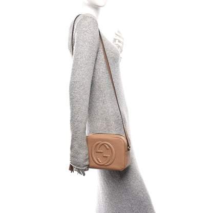 Gucci Pebbled Calfskin Small Soho Disco Bag Camelia 2 of 11