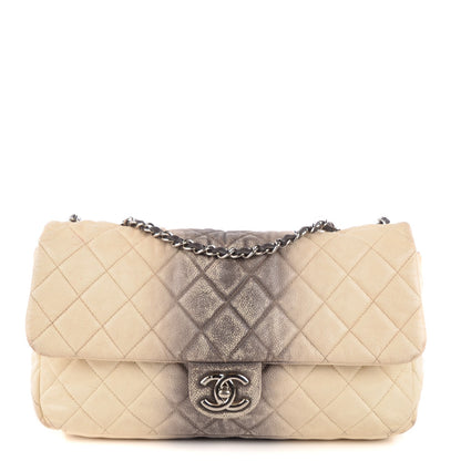 Chanel Caviar Ombre Quilted Jumbo Single Flap Grey 1 of 7
