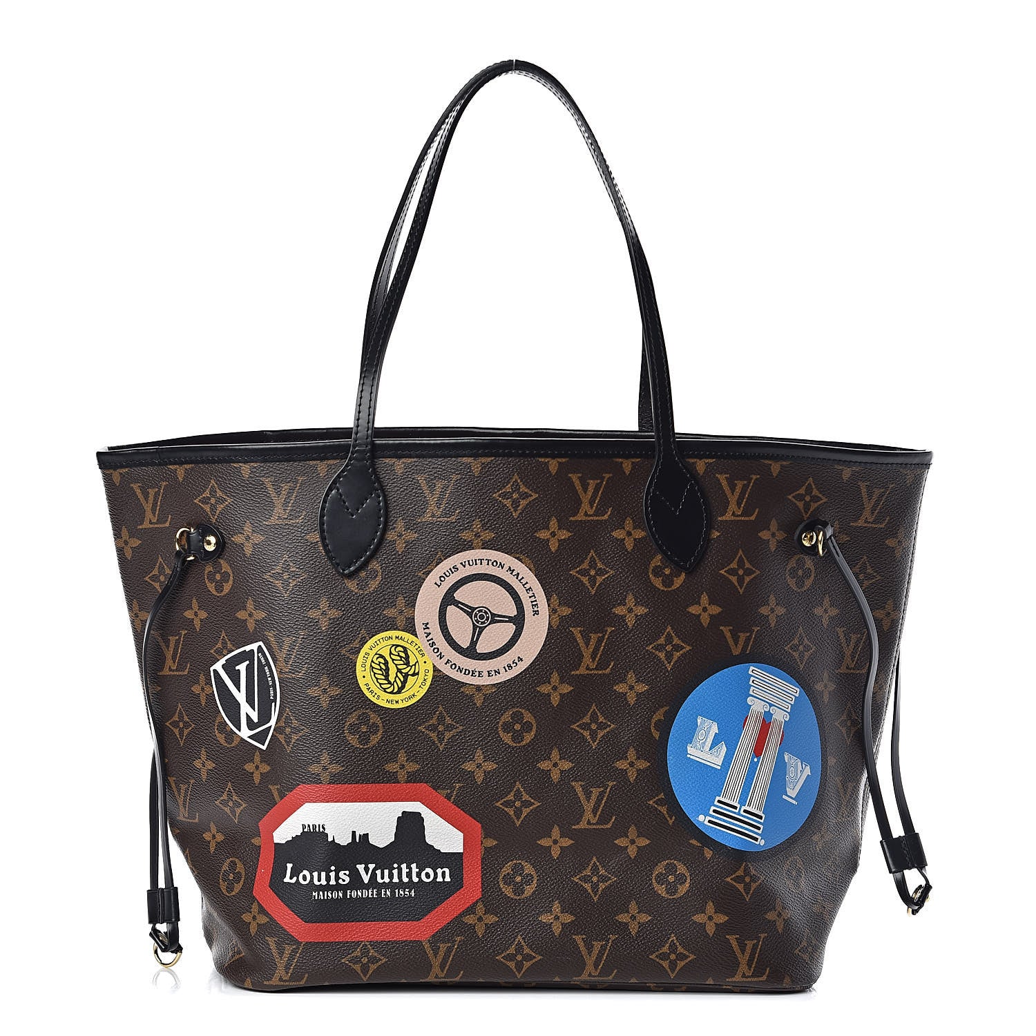 Louis Vuitton Monogram World Tour Neverfull MM 3 of 12