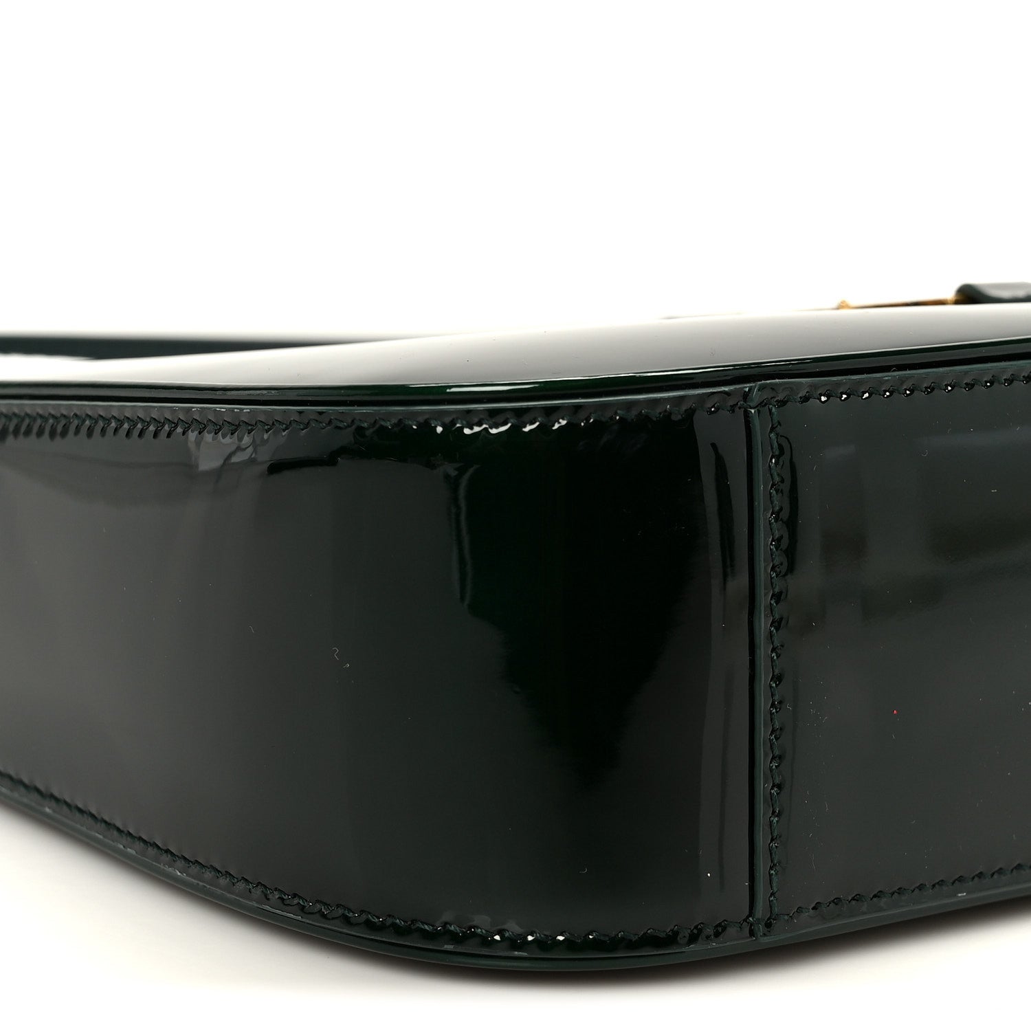 Saint Laurent Patent Le 5 A 7 Hobo Dark Leaf 9 of 10