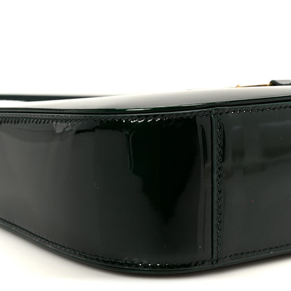 Saint Laurent Patent Le 5 A 7 Hobo Dark Leaf 9 of 10