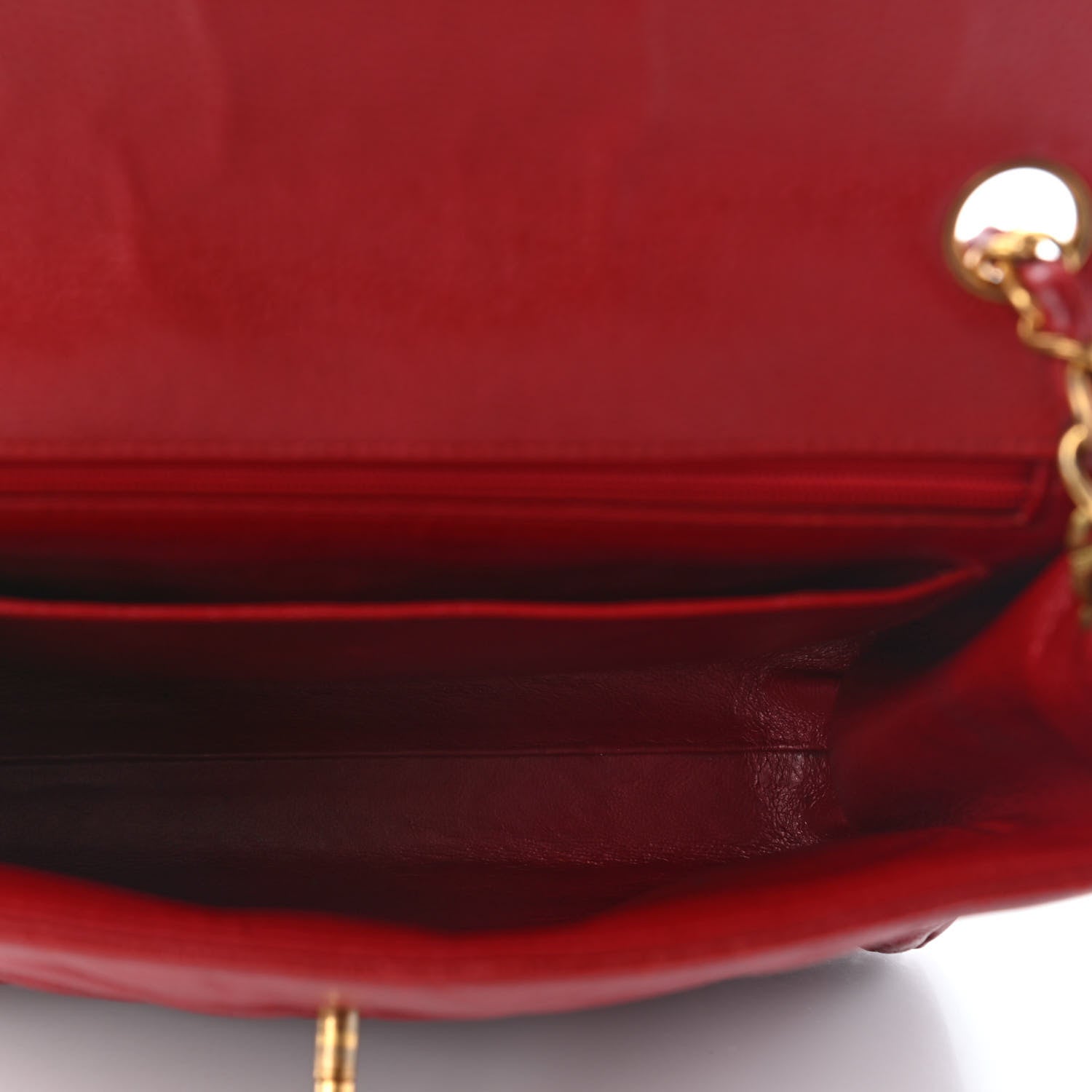 Chanel Caviar Quilted Small Single Flap Red 4 of 9