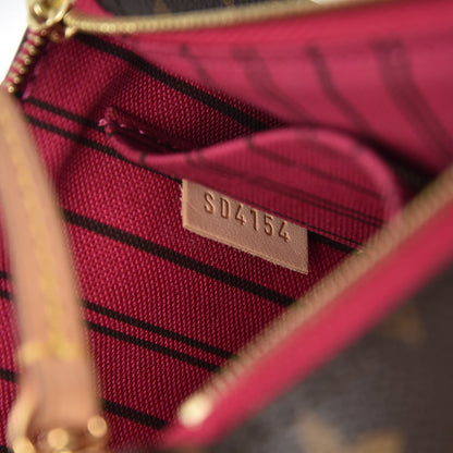 Louis Vuitton Monogram Neverfull MM GM Pochette Pivoine 8 of 8