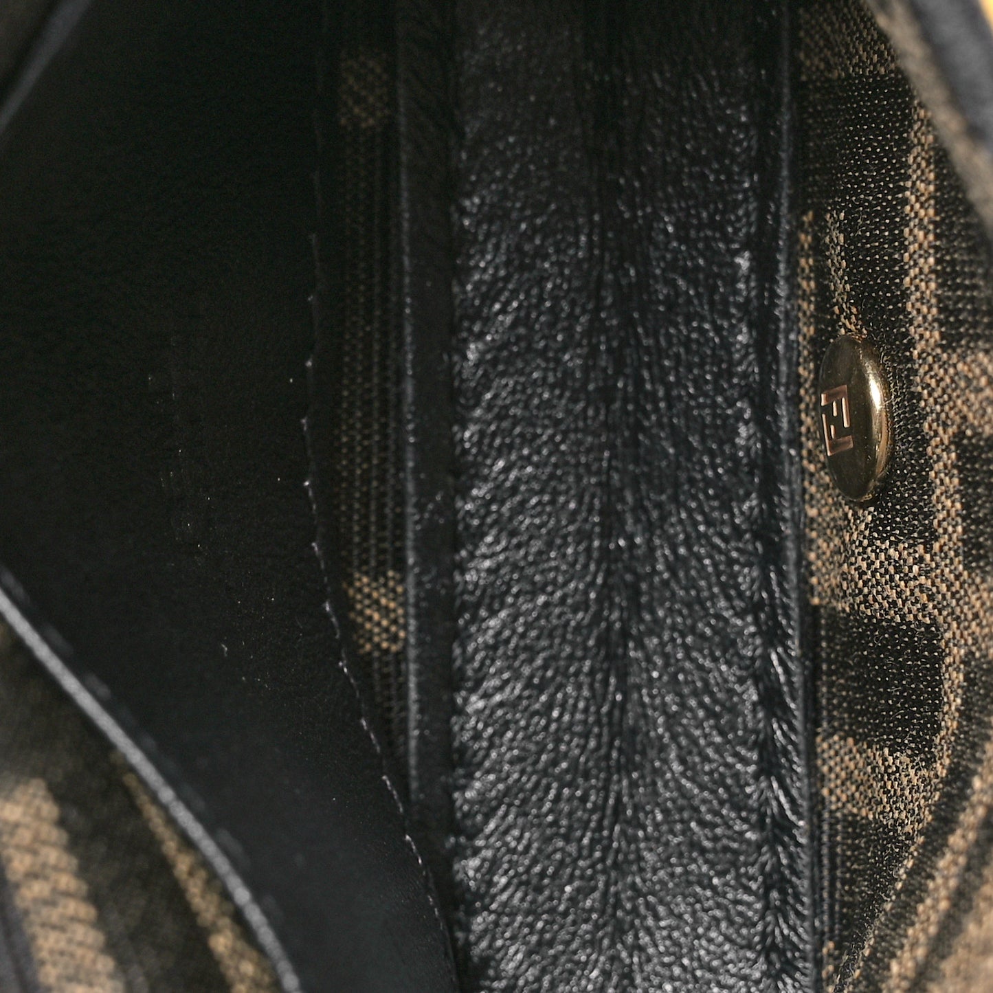 Fabric Jacquard FF 1974 Nano Baguette Charm Tobacco Moro Black