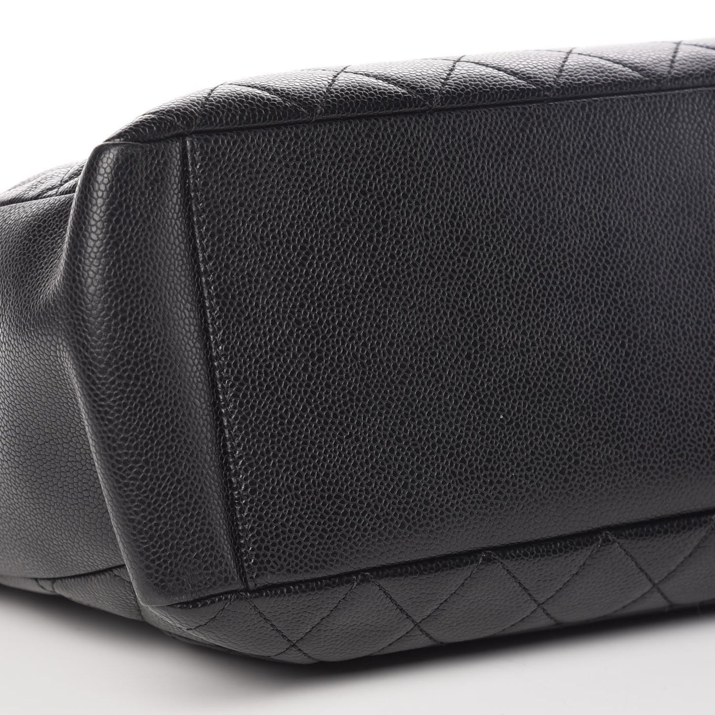 Caviar Quilted Grand Shopping Tote GST Black
