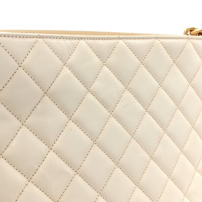 Chanel Crumpled Calfskin En Vogue Rope Hobo Bag White 11 of 15