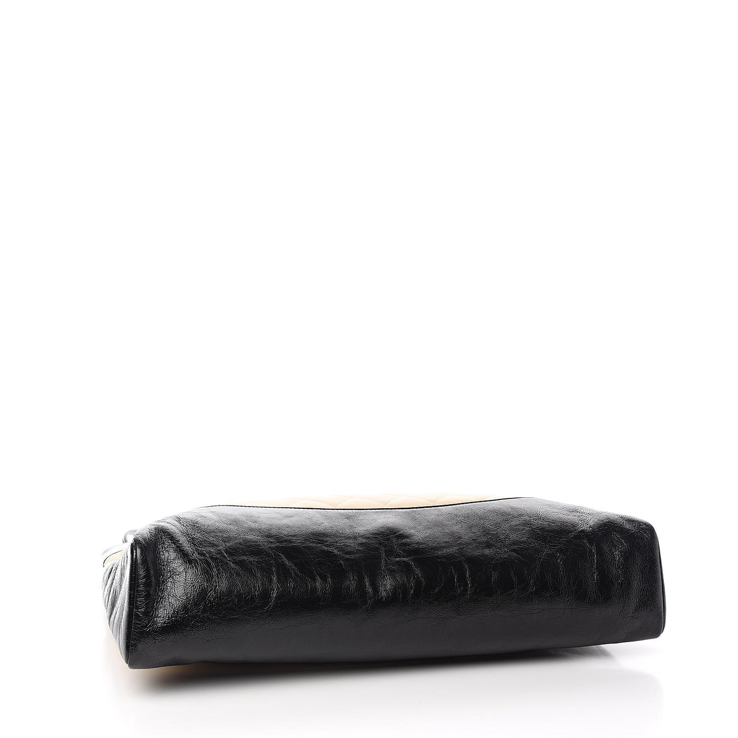 Aged Calfskin Quilted XL 31 Shopping Bag Beige Black
