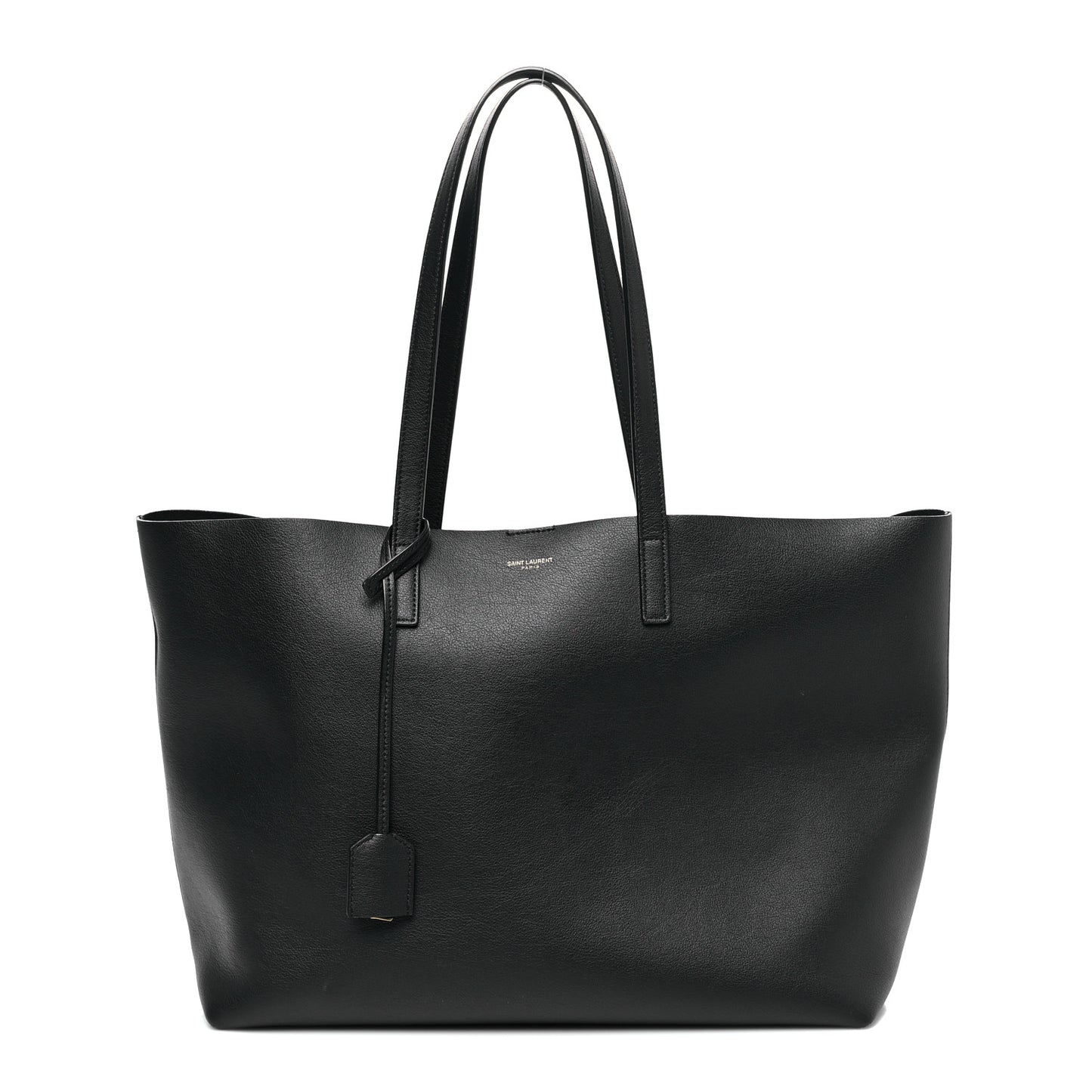 Calfskin Large Shopping Tote Black