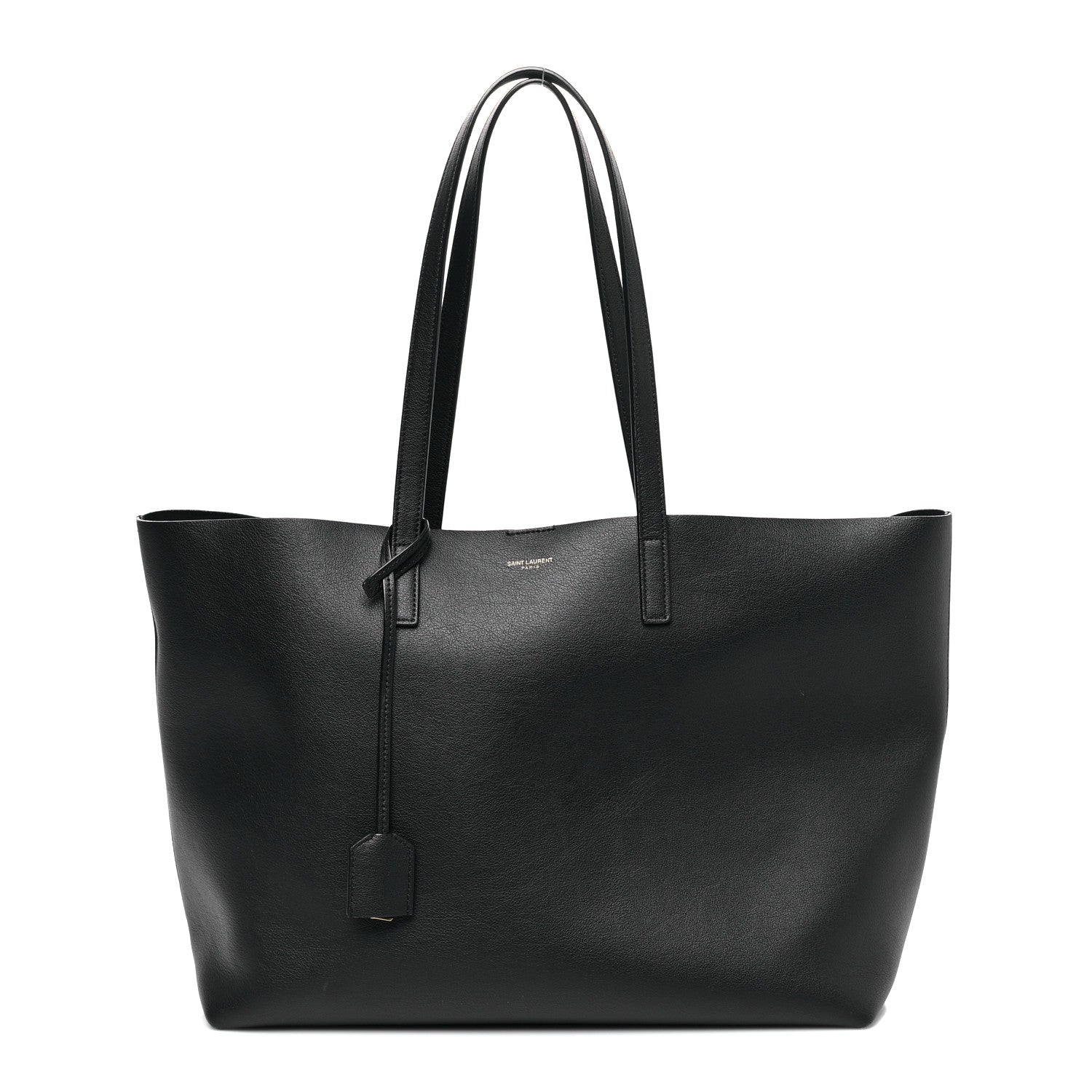 Saint Laurent Calfskin Large Shopping Tote Black 3 of 10