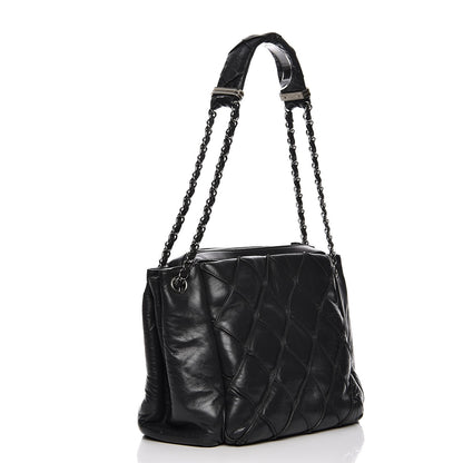 Chanel Lambskin Accordion Shoulder Bag Grey 3 of 8