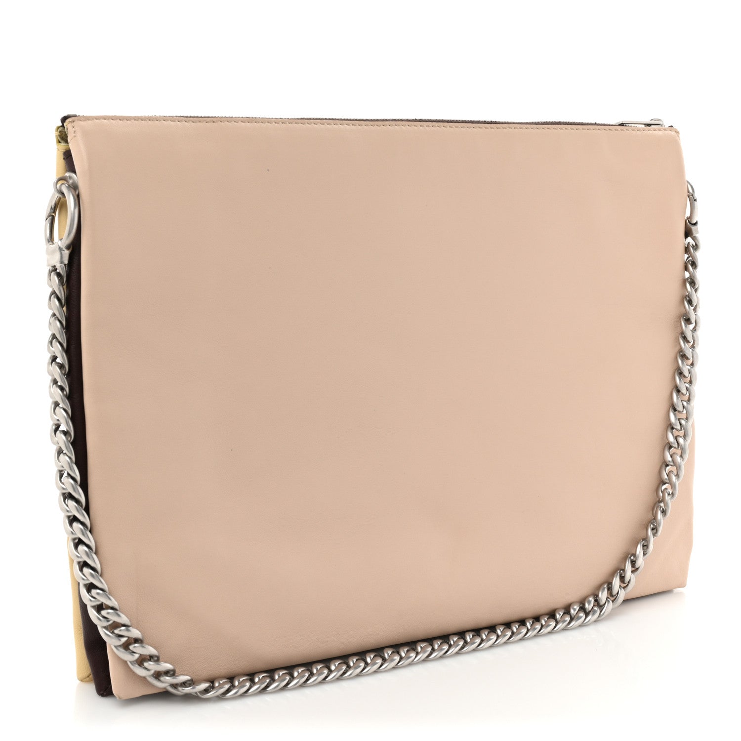Celine Lambskin Soft Trio Zipped Bag Vanilla 3 of 17