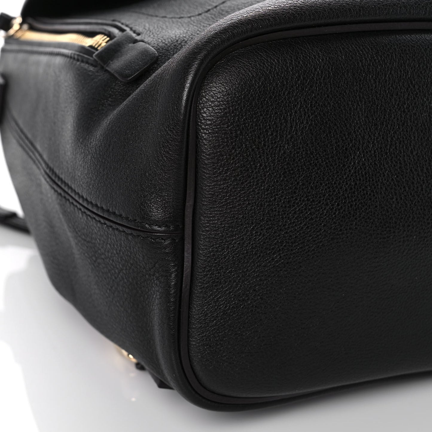 Suede Calfskin Faye Backpack Black