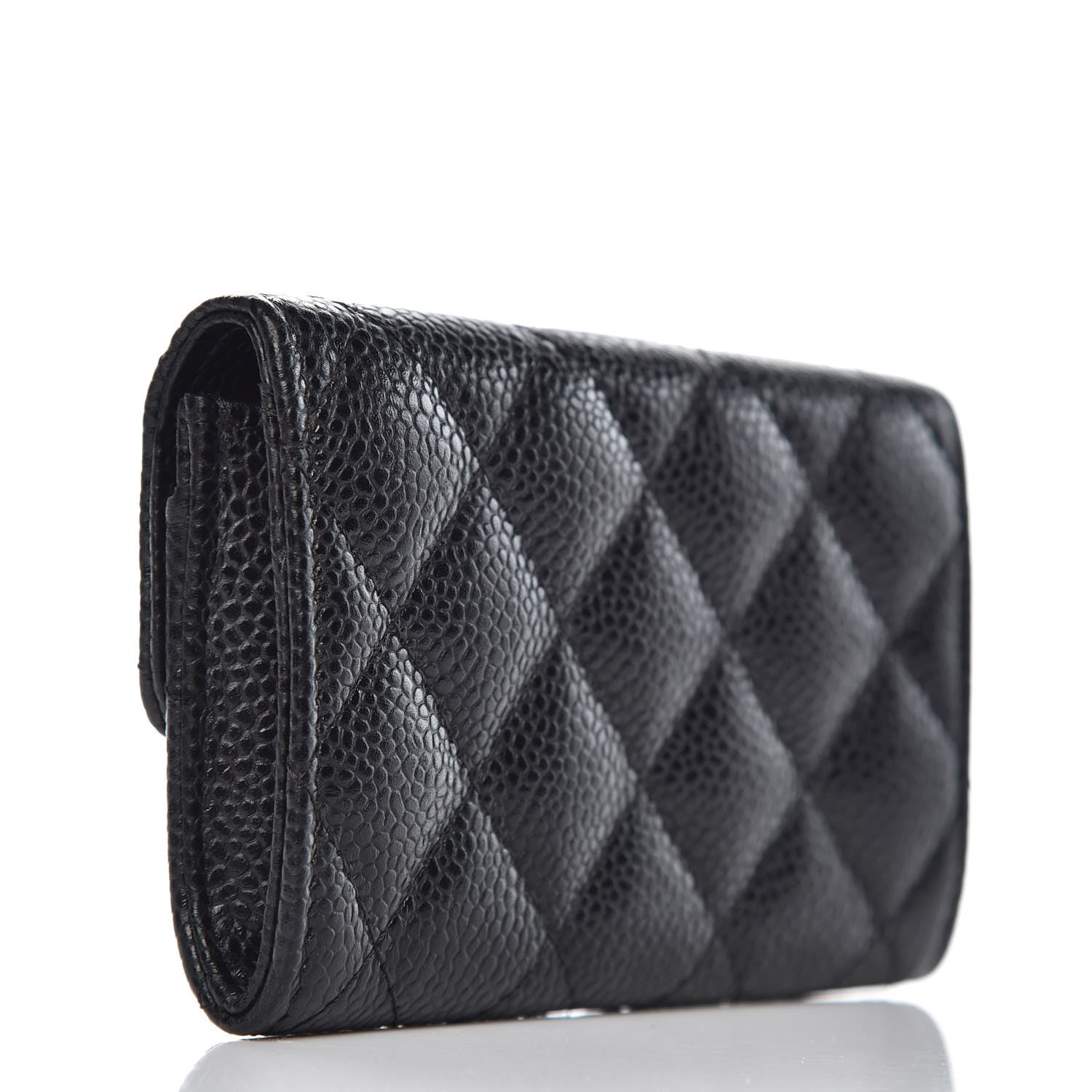 Chanel Caviar Quilted Flap Card Holder Black 3 of 9