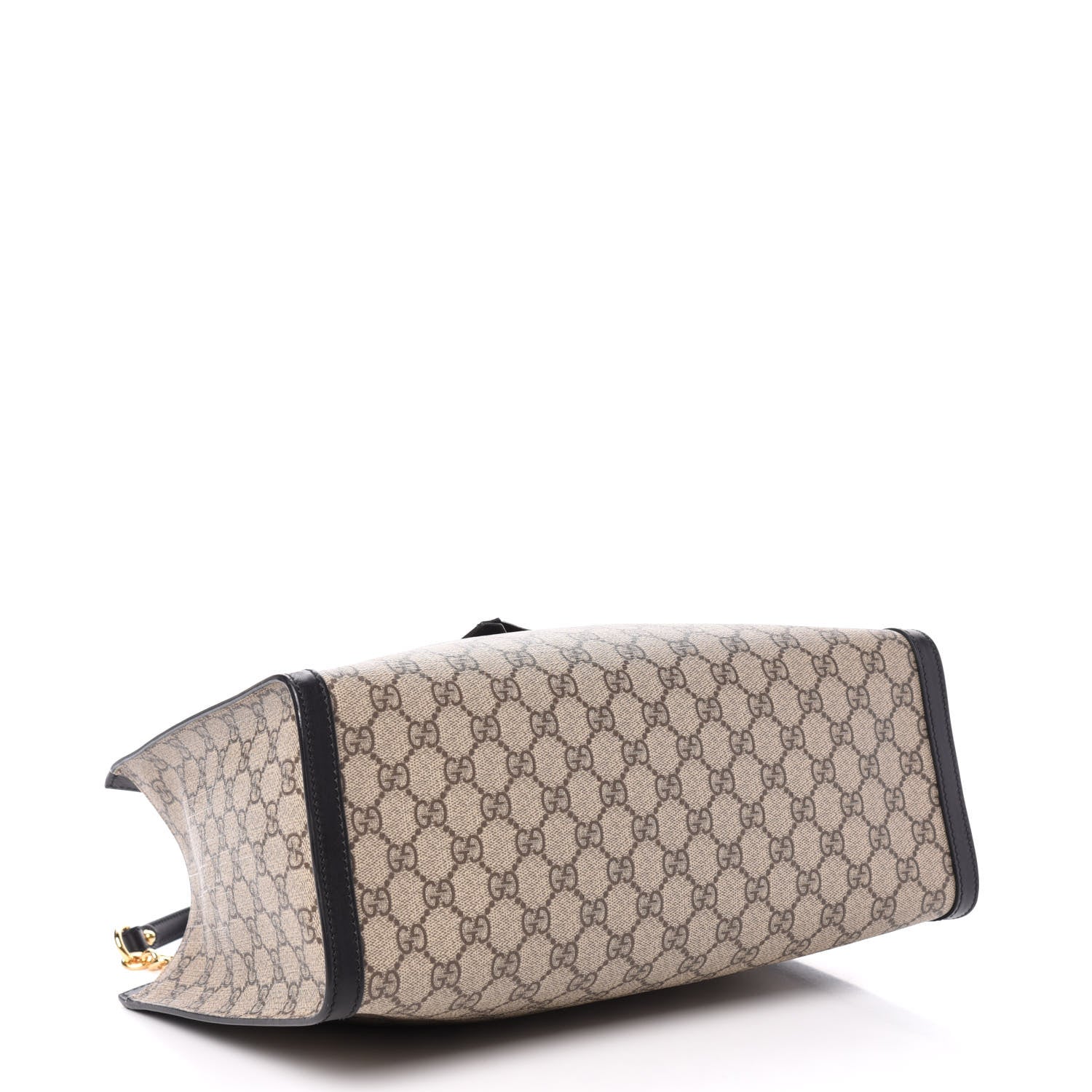 Gucci GG Supreme Monogram Medium Padlock Tote Black 4 of 12