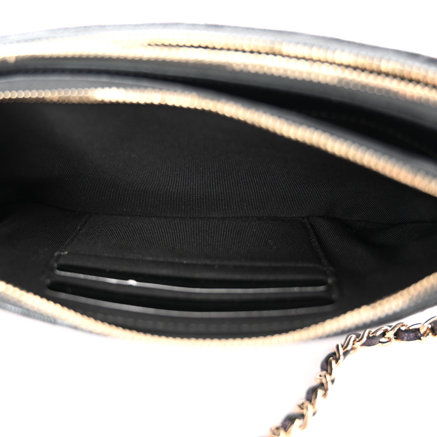Chanel Iridescent Caviar Quilted Small Clutch With Chain Black 6 of 13
