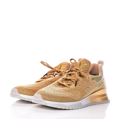 Louis Vuitton Technical Knit V.N.R Sneakers 9.5 Gold 3 of 11