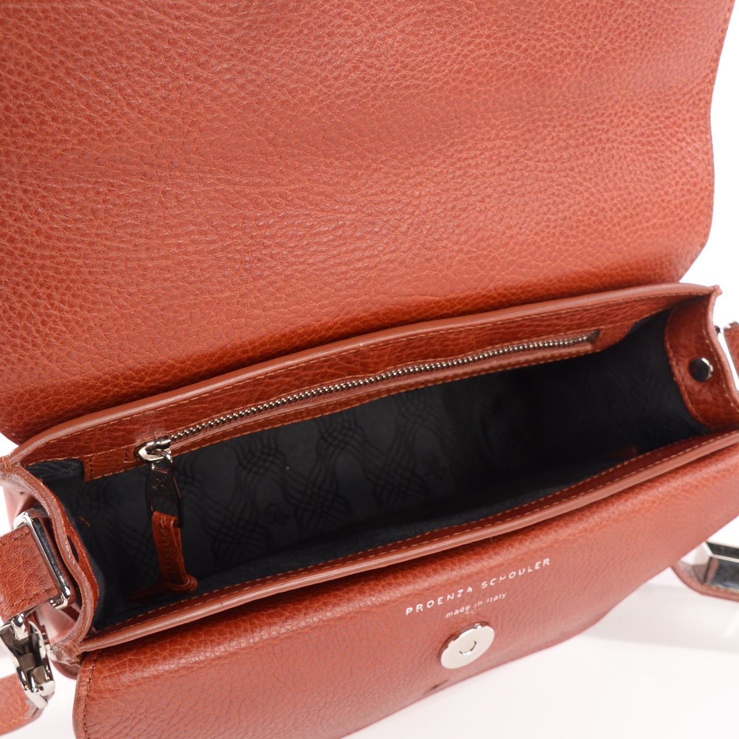 Calfskin Mini PS11 Classic Shoulder Bag Saddle
