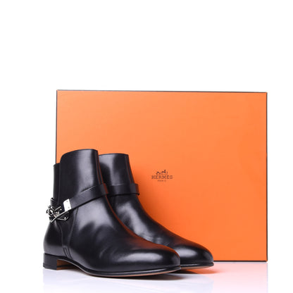 Hermes Calfskin Neo Low Boots 37.5 Black 12 of 12