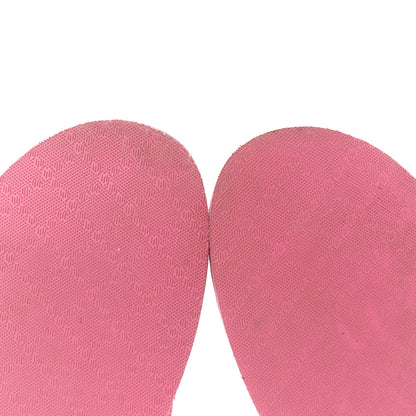 Gucci Rubber Chevron Womens GG Thong Sandals 41 Pink Tropical Flower 17 of 20