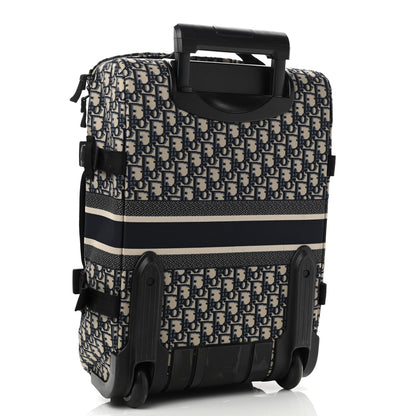 Christian Dior Oblique Small DiorTravel Suitcase Blue 2 of 10