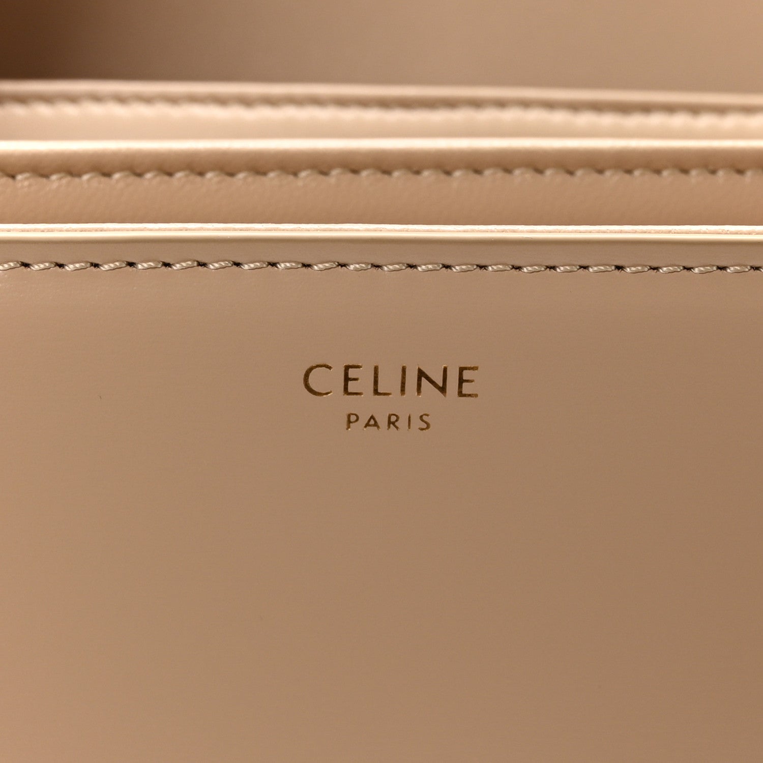 Celine Shiny Calfskin Medium Triomphe Nude 6 of 12