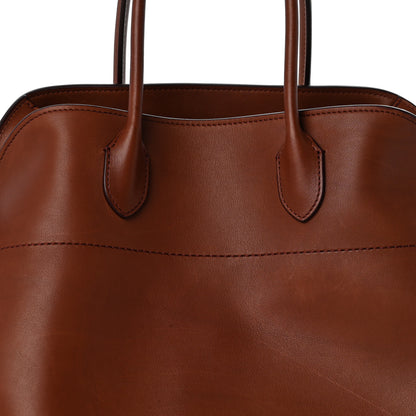 The Row Polished Saddle Calfskin Soft Margaux 15 New Burgundy 7 of 12