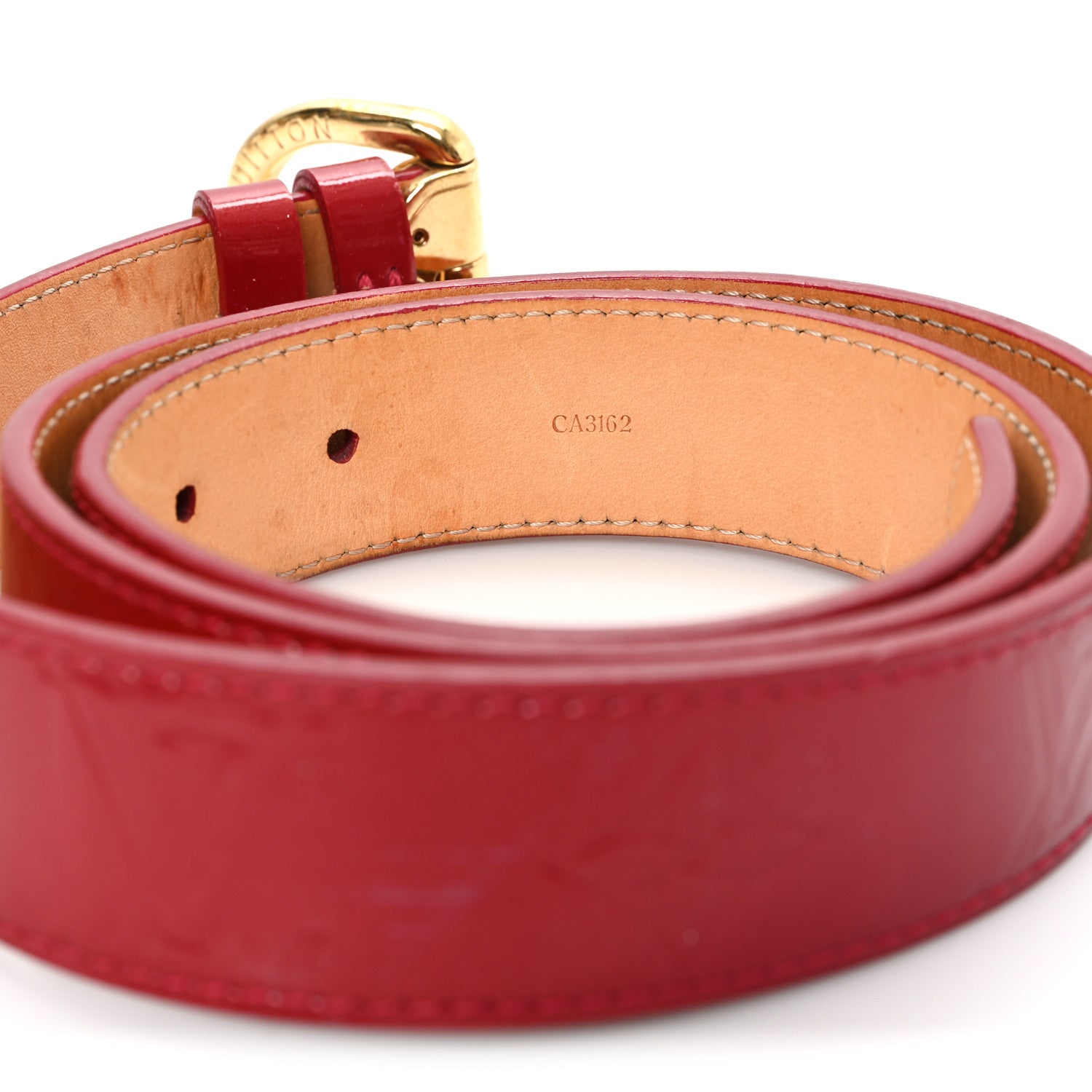 Louis Vuitton Vernis Ceinture 30mm Belt 80 32 Rouge 1862255