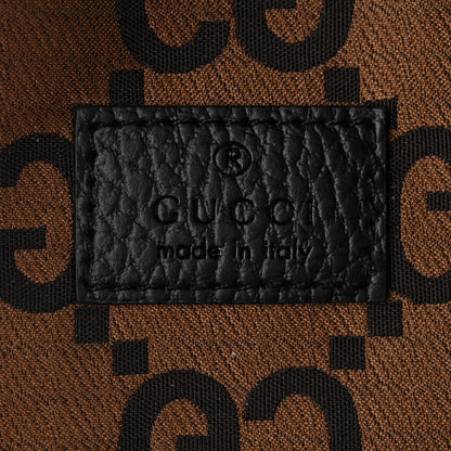 Gucci Recycled Polyester Monogram Jumbo GG Belt Bag Ebony Beige 6 of 10