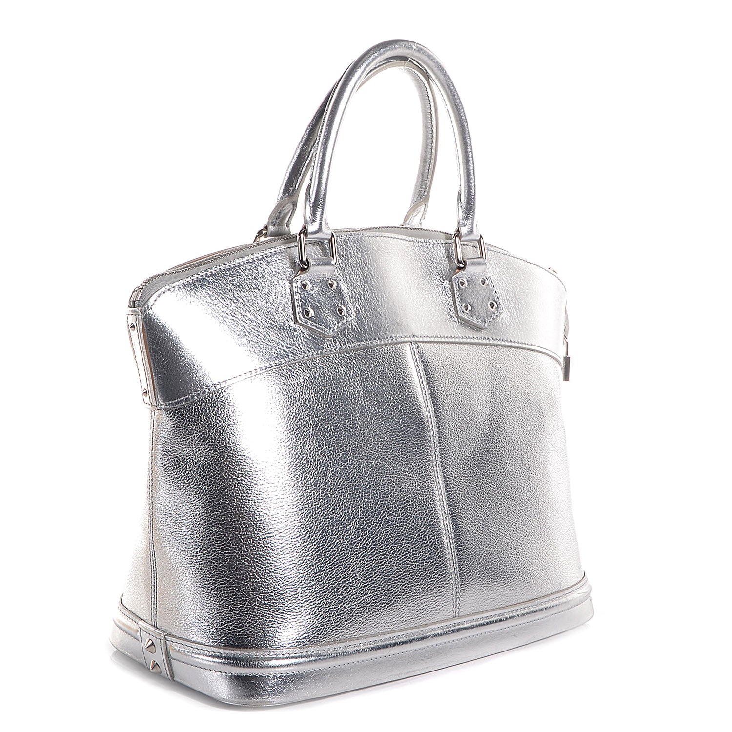 Louis Vuitton Suhali Lockit MM Silver 3 of 7