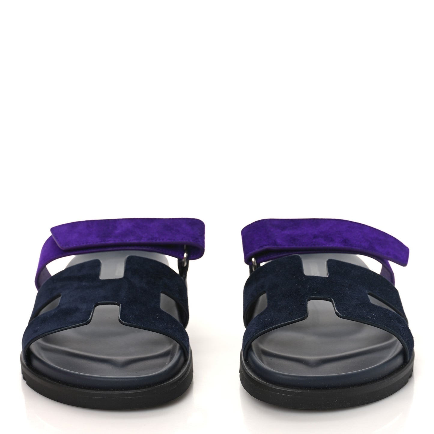 Suede Goatskin Womens Chypre Sandals 40 Marine Violet Majorette