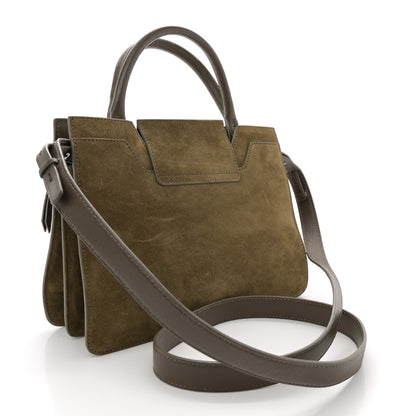Jimmy Choo Suede Rebel Tote Brown 3 of 11