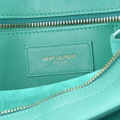 Saint Laurent Calfskin Small Classic Y Cabas Green 6 of 10
