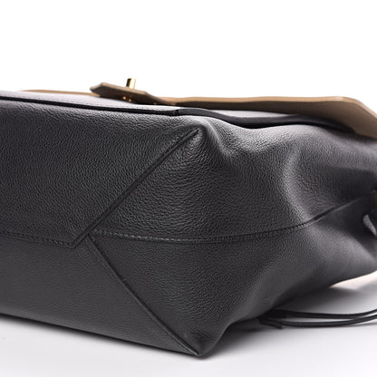 Louis Vuitton Calfskin Lockme MM Vanille Black 8 of 16