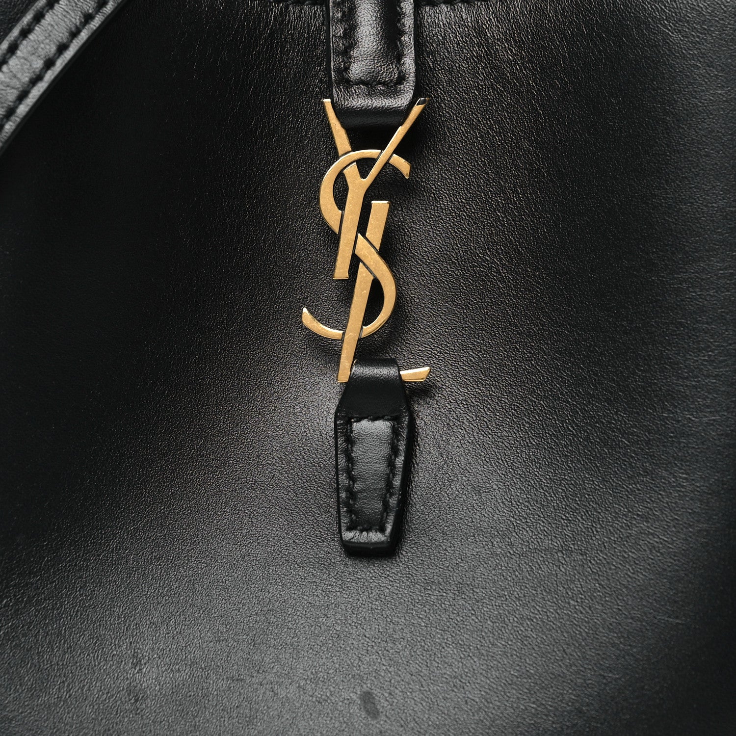 Saint Laurent Shiny Calfskin Le 37 Mini Bucket Bag Black 8 of 10