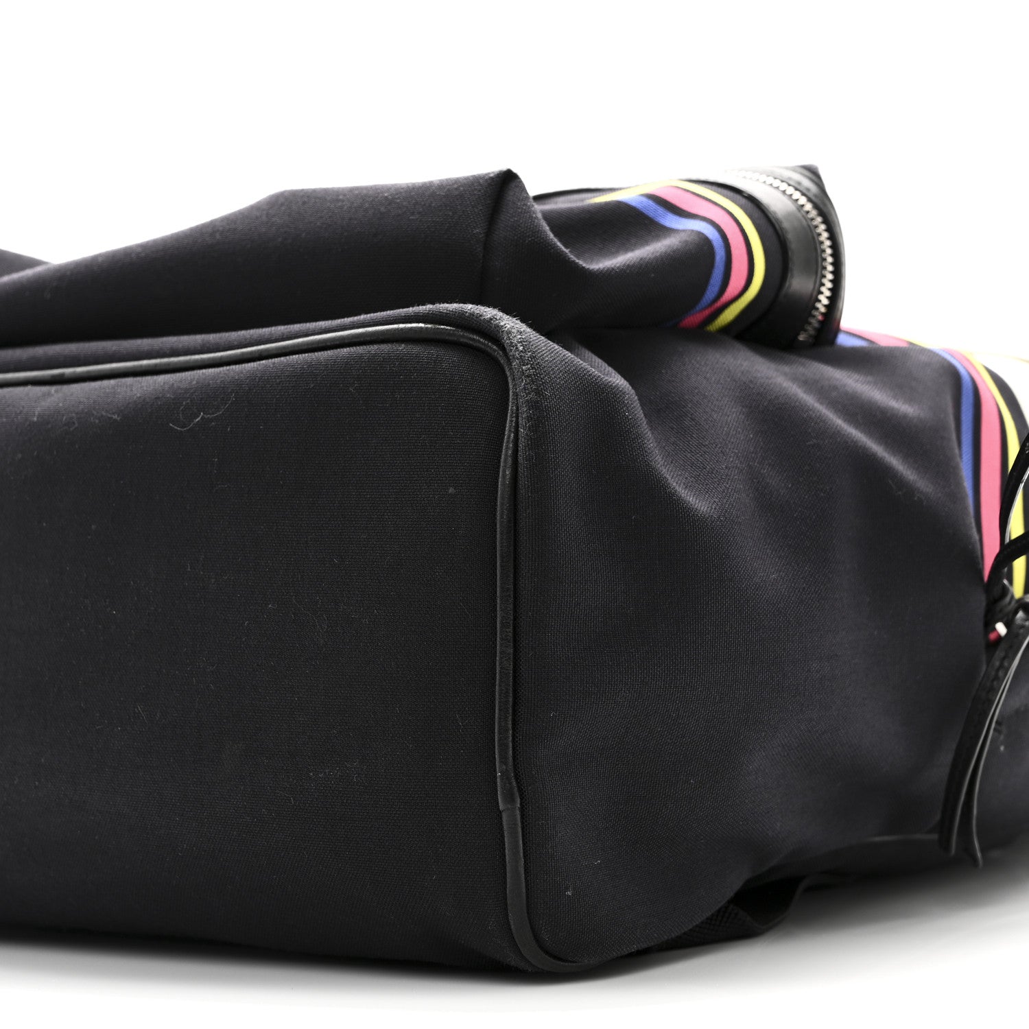 Saint Laurent Nylon Twill Dinosaur Print City Backpack Black Multicolor 9 of 9