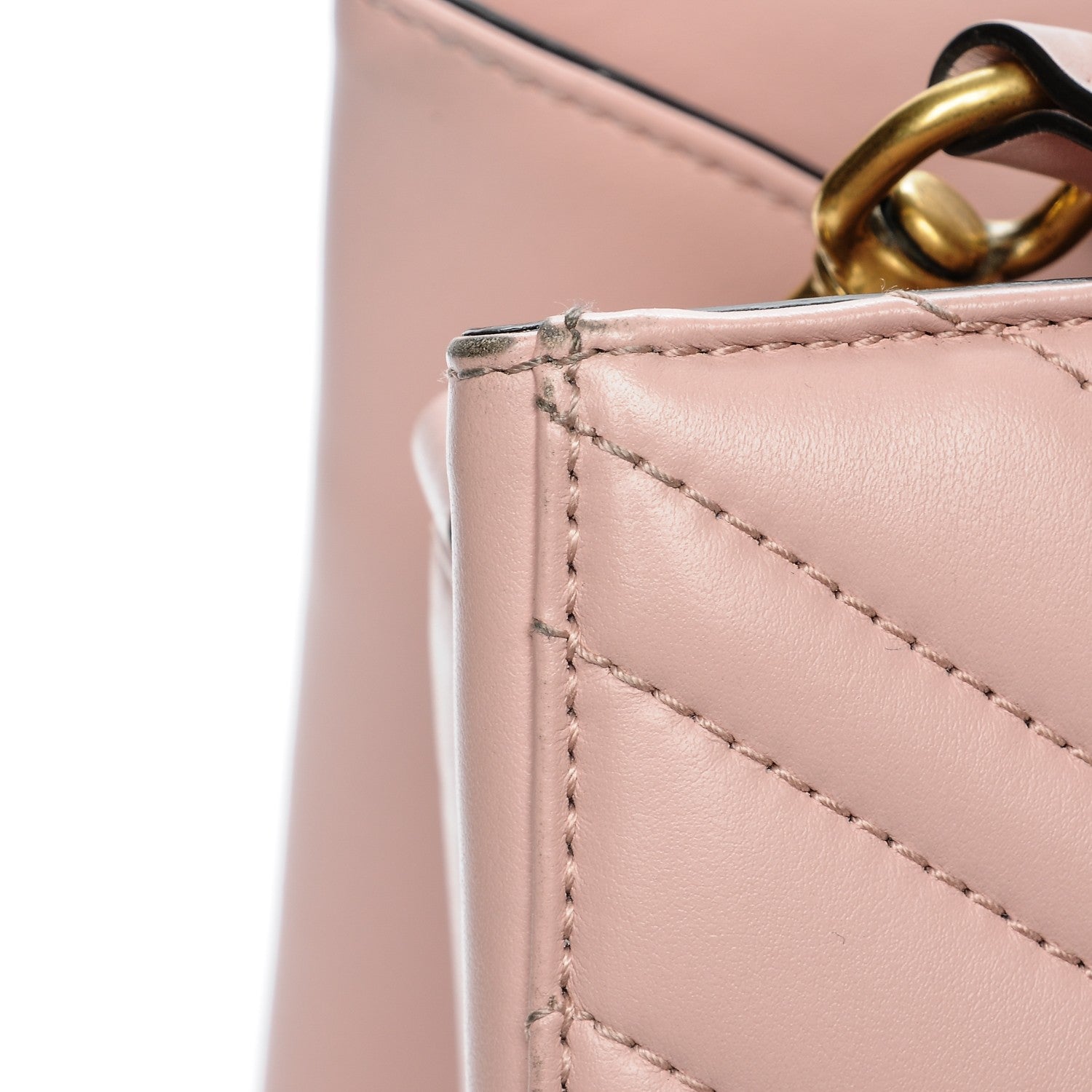 Gucci Calfskin Matelasse Small GG Marmont Tote Perfect Pink 8 of 9