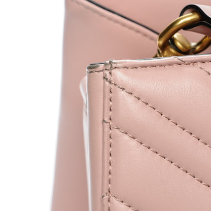 Gucci Calfskin Matelasse Small GG Marmont Tote Perfect Pink 8 of 9