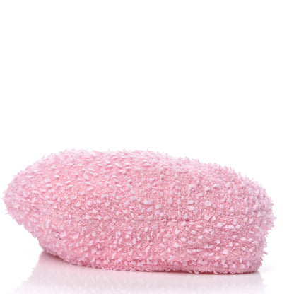 Chanel Nylon Wool Tweed CC Beret M Pink 3 of 4