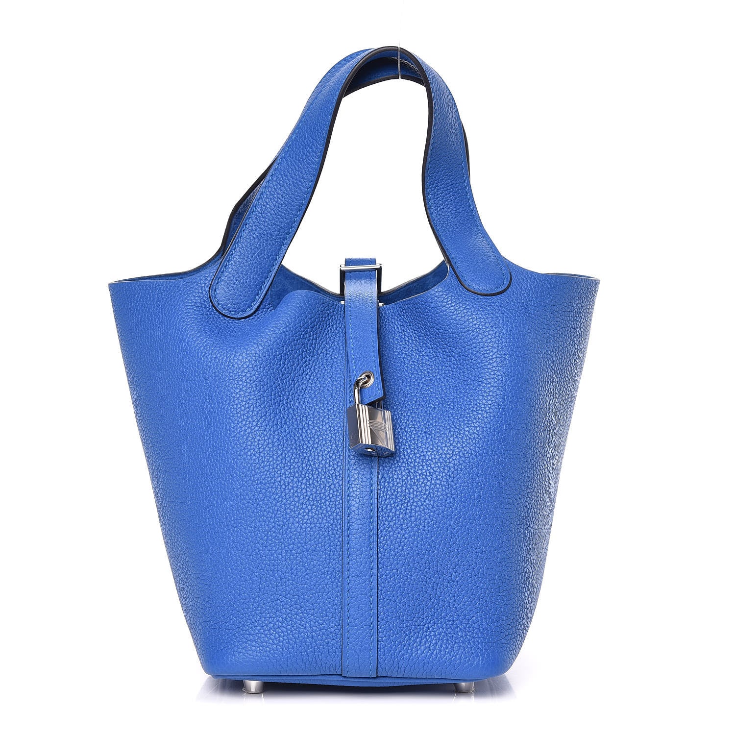 Hermes Taurillon Clemence Picotin Lock 18 PM Bleu Zellige 1 of 11
