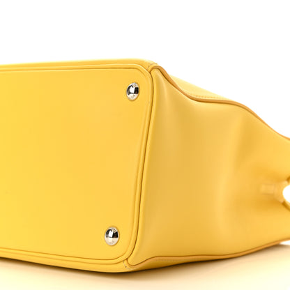 Prada City Calf Medium Galleria Double Zip Tote Yellow 9 of 9