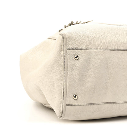 Gucci Pebbled Calfskin Large Soho Shoulder Bag Off White 10 of 12