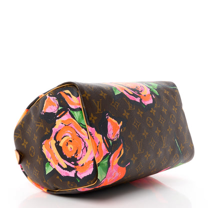 Louis Vuitton Monogram Roses Speedy 30 4 of 15