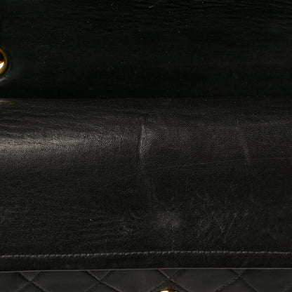 Chanel Lambskin Quilted Medium Double Flap Black 11 of 11