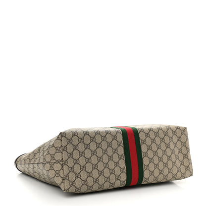 Gucci GG Supreme Monogram Medium Ophidia Shopping Tote Brown 4 of 11