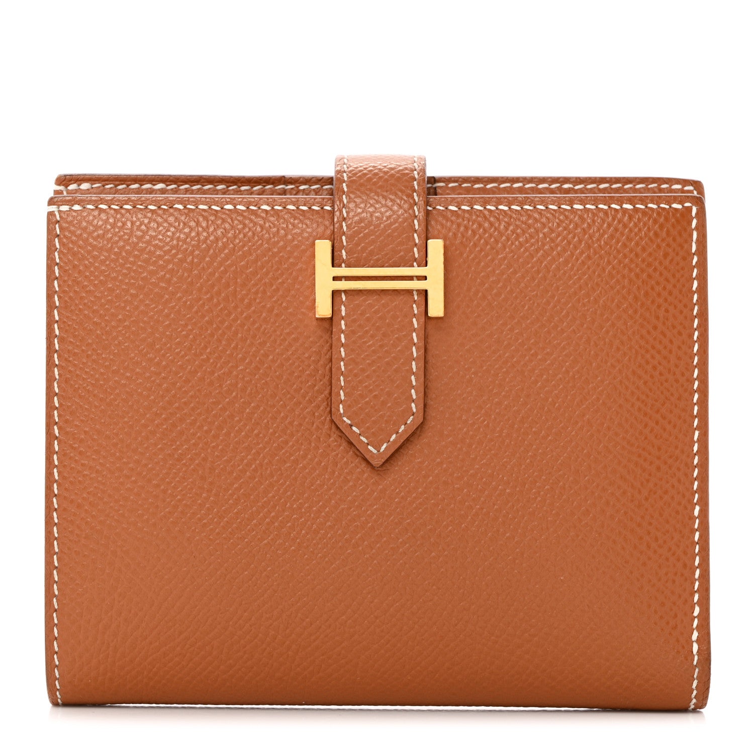 Hermes Epsom Bearn Compact Wallet Gold 1 of 7